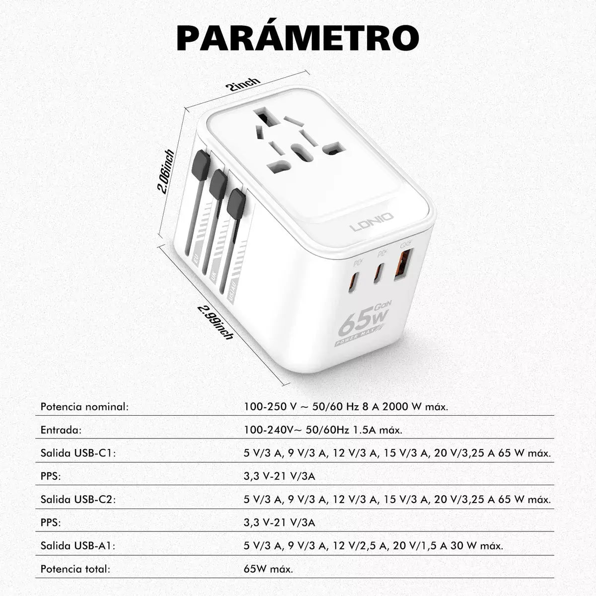 Adaptador PD20W Universal – Carga Rápida y Compatibilidad Total
